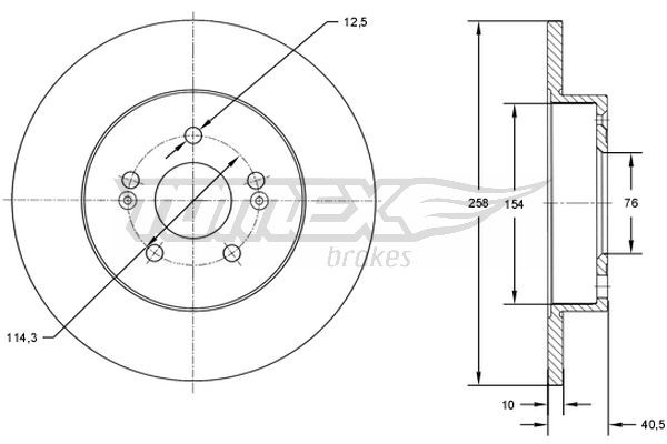 TOMEX Brakes Bremsscheibe